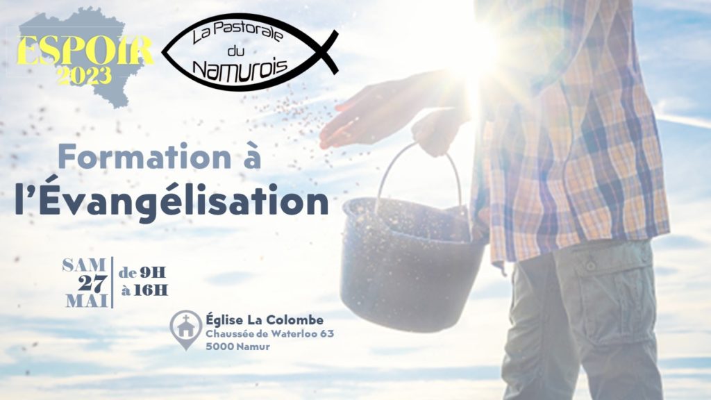 Formation à l'évangélisation, Namur 27.05.2023: affiche principale